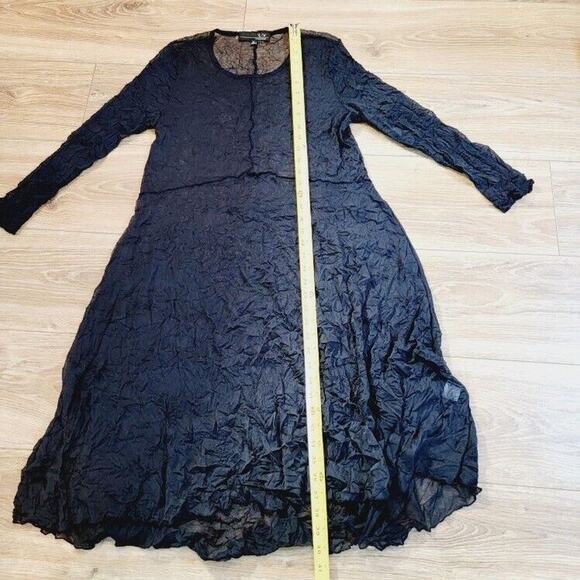 Liv‎ By Habitat Sheer Black Dress Pullover Women's Sz M Dark Academia Goth - Picture 6 of 12